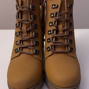 Chestnut Heeled Booties